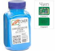 Тонер OKI C3400/3300, 110г Cyan+chip AHK (1502695)