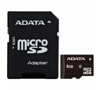 Карта памяти ADATA 8GB microSD class 4 (AUSDH8GCL4-RA1)