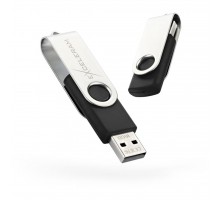 USB флеш накопичувач eXceleram 8GB P1 Series Silver/Black USB 2.0 (EXP1U2SIB08)