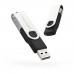 USB флеш накопичувач eXceleram 8GB P1 Series Silver/Black USB 2.0 (EXP1U2SIB08)