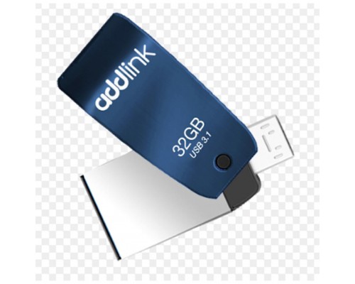 USB флеш накопитель AddLink 32GB T55 Blue USB 3.1/Micro USB (ad32GBT55B3)