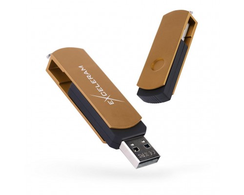 USB флеш накопичувач eXceleram 16GB P2 Series Brown/Black USB 2.0 (EXP2U2BRB16)