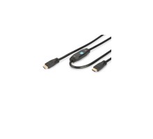 Кабель мультимедійний HDMI to HDMI 30.0m Digitus (AK-330105-300-S)