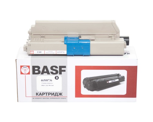 Тонер-картридж BASF OKI C332/MC363 Black 46508736 (KT-46508736)