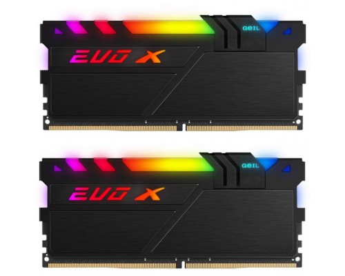 Модуль пам'яті для комп'ютера DDR4 32GB (2x16GB) 3200 MHz EVO X II Black GEIL (GEXSB432GB3200C16BDC)
