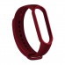 Ремінець до фітнес браслета BeCover Silicone для Xiaomi Mi Smart Band 5 Burgundy Red (705063)