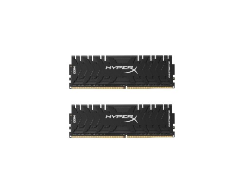 Модуль пам'яті для комп'ютера DDR4 16GB (2x8GB) 3200 MHz HyperX Predator Black Kingston Fury (ex.HyperX) (HX432C16PB3K2/16)