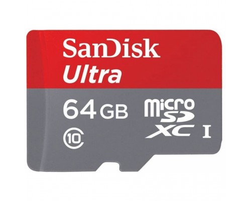 Карта памяти SanDisk 64GB microSDHC class 10 UHS-I A1 Ultra (SDSQUA4-064G-GN6MN)
