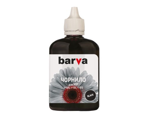 Чернила BARVA HP №130/131 (C8765) BLACK Pigment, 90г (H131-336)