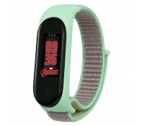 Ремінець до фітнес браслета BeCover Nylon Style для Xiaomi Mi Smart Band 5/6 Green-Sand (705419)