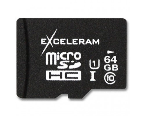 Карта пам'яті eXceleram 64Gb microSDXC class 10 UHS-I (MSD6410)