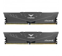 Модуль пам'яті для комп'ютера DDR4 16GB (2x8GB) 2666 MHz T-Force Vulcan Z Gray Team (TLZGD416G2666HC18HDC01)