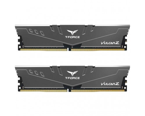 Модуль пам'яті для комп'ютера DDR4 16GB (2x8GB) 2666 MHz T-Force Vulcan Z Gray Team (TLZGD416G2666HC18HDC01)