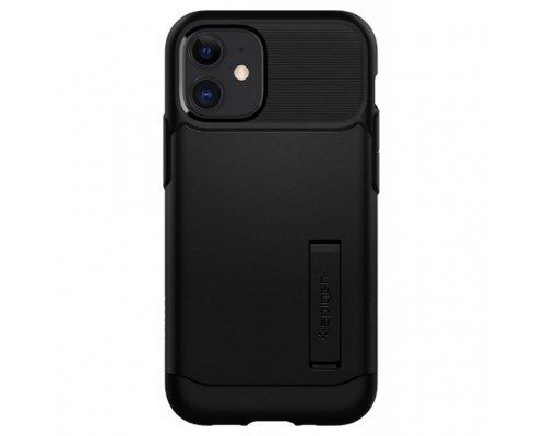 Чохол до мобільного телефона Spigen iPhone 12 / 12 Pro Slim Armor, Black (ACS01523)