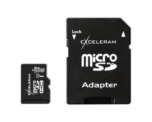 Карта пам'яті eXceleram 128Gb microSDXC class 10, UHS-I (MSD12810A)