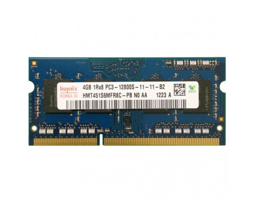 Модуль пам'яті для ноутбука SoDIMM DDR3 4GB 1600 MHz Hynix (HMT451S6MFR8C-PB)