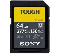 Карта пам'яті SONY 64GB SDXC class 10 UHS-II U3 V60 Tough (SFM64T.SYM)