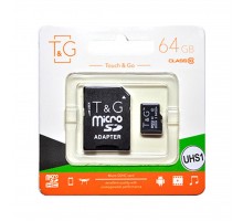 Карта пам'яті T&G 64GB microSDXC class 10 UHS-I (TG-64GBSDCL10-01)