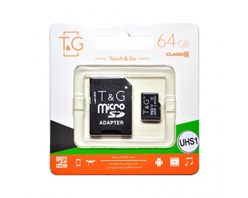 Карта пам'яті T&G 64GB microSDXC class 10 UHS-I (TG-64GBSDCL10-01)