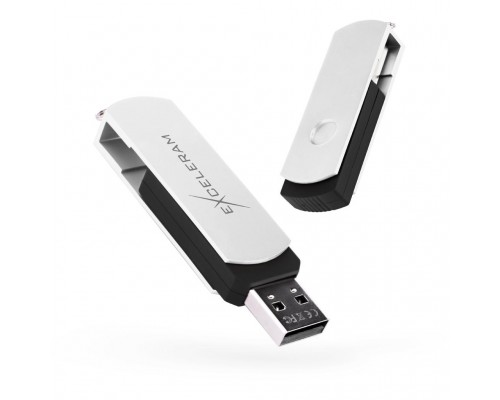 USB флеш накопичувач eXceleram 64GB P2 Series White/Black USB 2.0 (EXP2U2WH2B64)