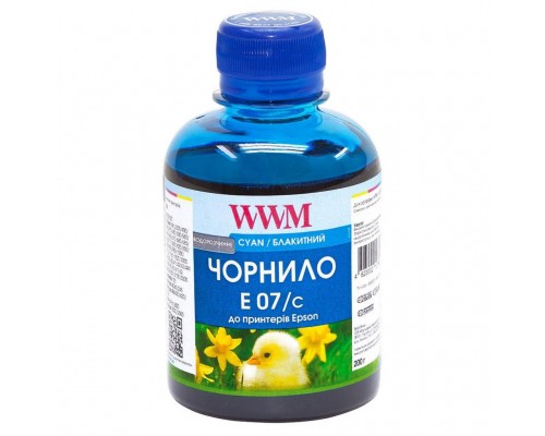 Чорнило WWM Epson Stylus Universal Cyan (E07/C)