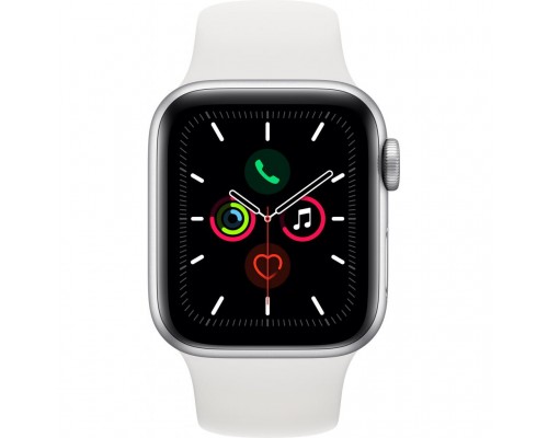 Смарт-годинник Apple Watch Series 5 GPS, 40mm Silver Aluminium Case with White Sp (MWV62GK/A)