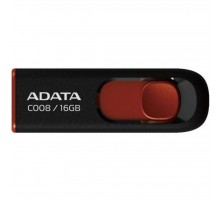 USB флеш накопитель ADATA 16Gb C008 Black/Red USB 2.0 (AC008-16G-RKD)