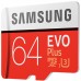 Карта пам'яті Samsung 64GB microSD class 10 EVO PLUS UHS-I (MB-MC64GA/RU)