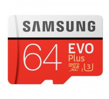 Карта пам'яті Samsung 64GB microSD class 10 EVO PLUS UHS-I (MB-MC64GA/RU)