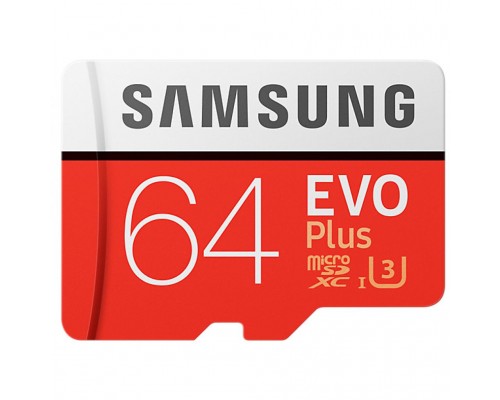 Карта пам'яті Samsung 64GB microSD class 10 EVO PLUS UHS-I (MB-MC64GA/RU)
