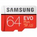 Карта пам'яті Samsung 64GB microSD class 10 EVO PLUS UHS-I (MB-MC64GA/RU)