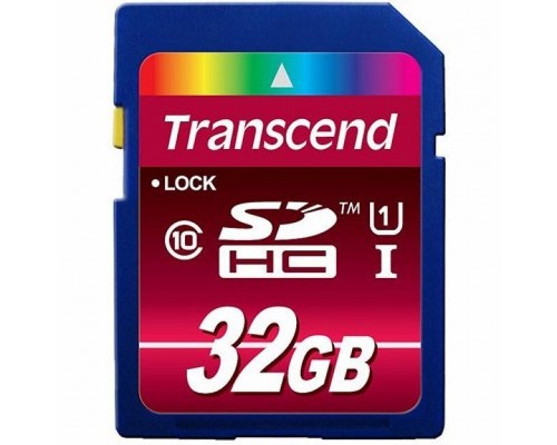 Карта пам'яті Transcend 32Gb SDHC class 10 UHS-I (TS32GSDHC10U1)