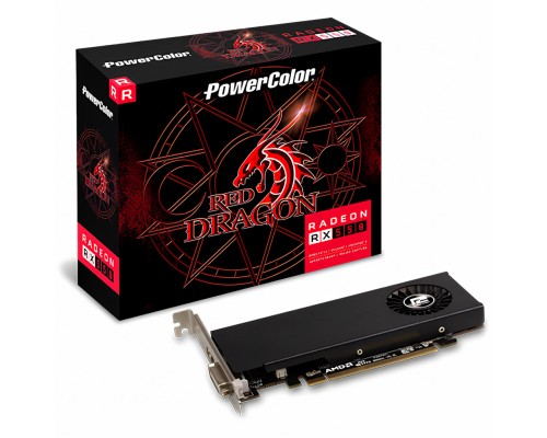 Відеокарта Radeon RX 550 4Gb PowerColor (AXRX 550 4GBD5-HLE)