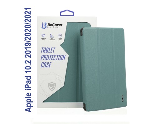 Чохол до планшета BeCover Tri Fold Soft TPU mount Apple Pencil Apple iPad 10.2 2019/2020/2021 Dark Green (706743)