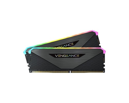 Модуль пам'яті для комп'ютера DDR4 16GB (2x8GB) 3600 MHz Vengeance RGB Pro RT Black Corsair (CMN16GX4M2Z3600C16)