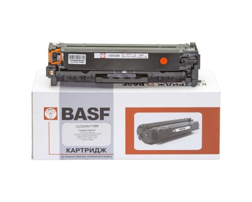 Картридж BASF для HP CLJ CP2025/CM2320, Canon 718 Magenta (KT-CC533A)