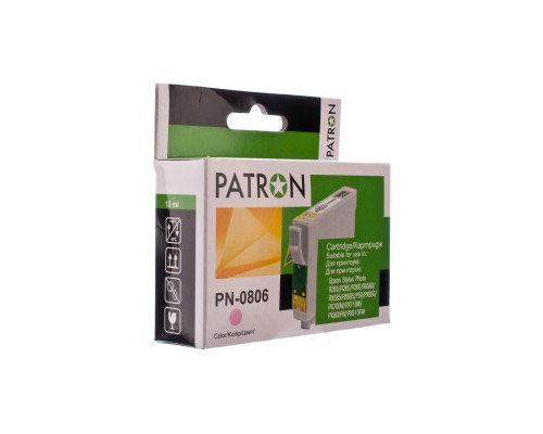 Картридж PATRON EPSON R265/285/360,RX560/585/685,P50,PX650 LIGHT MAGENTA (T0 (PN-0806)