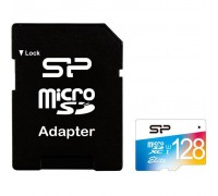 Карта пам'яті Silicon Power 128GB microSD class10 UHS-I Elite COLOR (SP128GBSTXBU1V20SP)