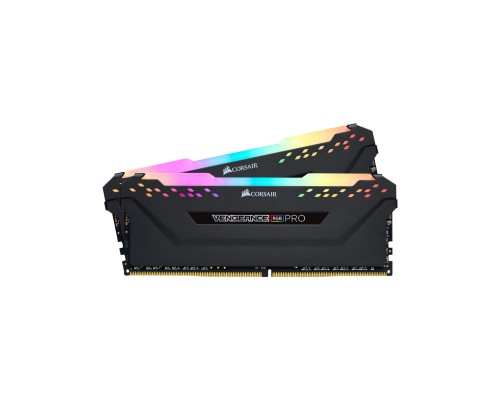 Модуль пам'яті для комп'ютера DDR4 64GB (2x32GB) 3200 MHz Vengeance RGB Pro Corsair (CMW64GX4M2E3200C16)