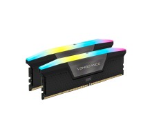Модуль пам'яті для комп'ютера DDR5 48GB (2x24GB) 5600 MHz Vengeance RGB Black Corsair (CMH48GX5M2B5600C40)