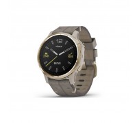 Смарт-часы Garmin fenix 6S Sapphire, Lt Gold w/Shale Suede Band (010-02159-40)