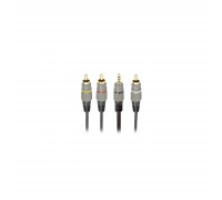 Кабель мультимедійний 3.5 Jack (4pin) to 3RCA 1.5m Cablexpert (CCAP-4P3R-1.5M)