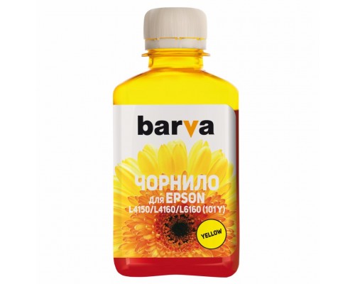 Чорнило Barva EPSON L4150/L4160 (101Y) 180 мл YELLOW (E101-606)