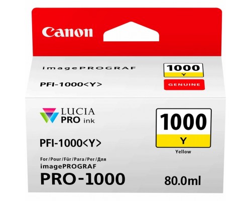 Картридж Canon PFI-1000Y (yellow) (0549C001)