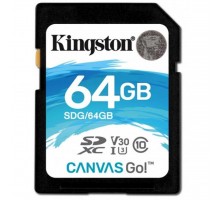 Карта пам'яті Kingston 64GB SDXC class 10 UHS-I U3 Canvas Go (SDG/64GB)