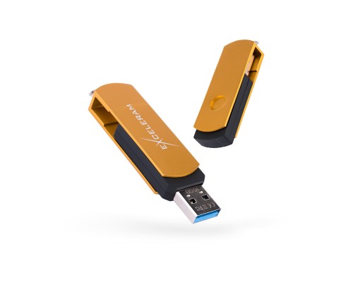 USB флеш накопичувач eXceleram 16GB P2 Series Gold/Black USB 3.1 Gen 1 (EXP2U3GOB16)