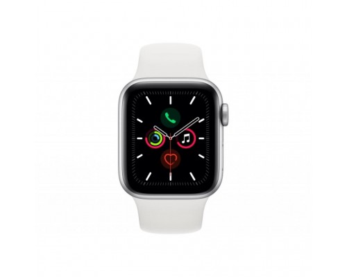 Смарт-годинник Apple Watch Series 5 GPS, 40mm Silver Aluminium Case with White Sp (MWV62UL/A)