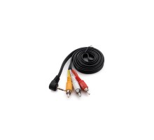 Кабель мультимедийный Jack 3.5mm male to 3RCA 90° EXTRADIGITAL (KBV1732)