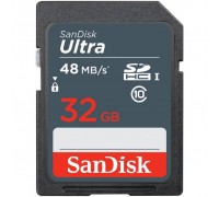 Карта памяти SanDisk 32GB SDHC class 10 UHS-I Ultra Lite (SDSDUNR-032G-GN3IN)