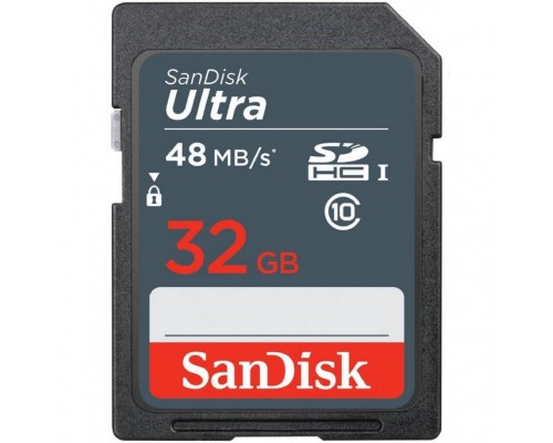 Карта памяти SanDisk 32GB SDHC class 10 UHS-I Ultra Lite (SDSDUNR-032G-GN3IN)